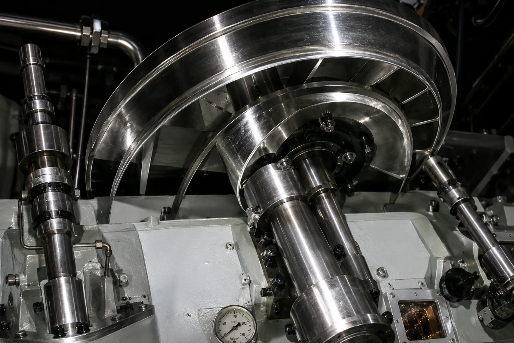 First integrally geared internal replacement, 1991
