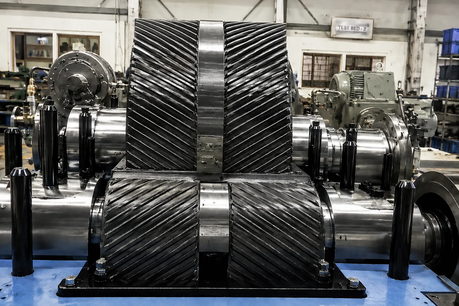 15 MW steam turbine replacement gearbox, 1994