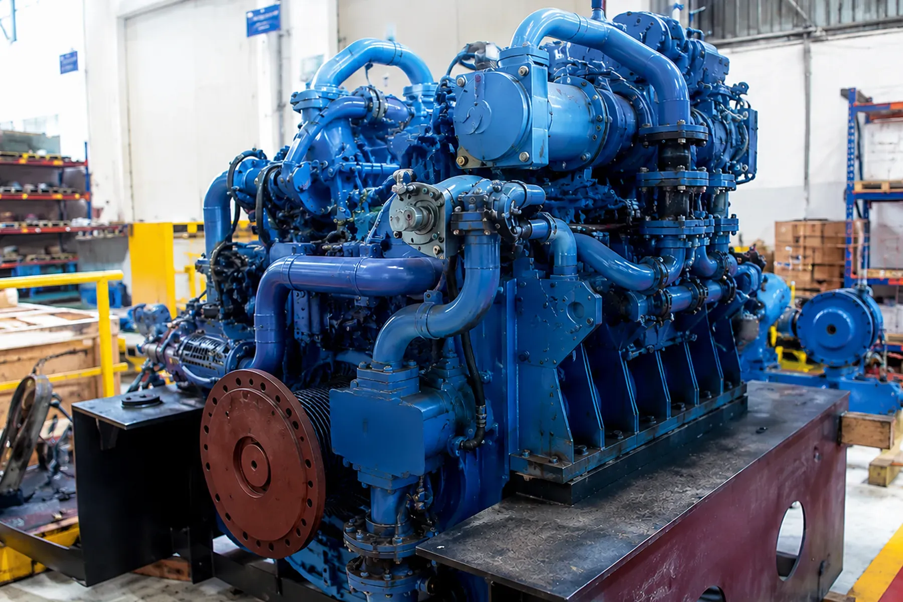 Refurbished Global European make marine propulsion gearbox for INS Abhay, 2020
